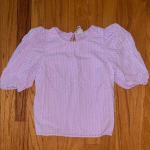 Lavender Eyelet Top